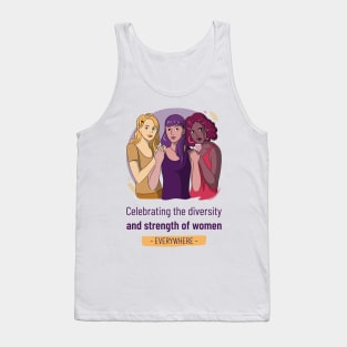 Celebrating the Diversity and Strength of Women - Women's History Month Tank Top